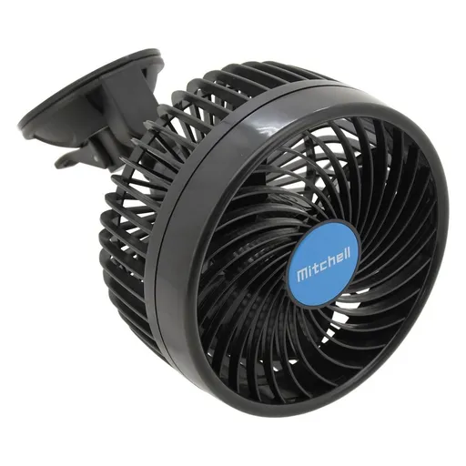 Ventilátor na přísavku 12V, 150mm MITCHELL černý