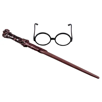 Harry Potter set hůlka a brýle