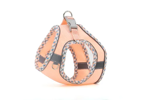 Vsepropejska Neve postroj pro psa s vodítkem | 22 – 46 cm Barva: Lososová, Obvod hrudníku: 28 - 32 cm