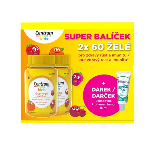 Centrum Kids Gummies multivitamín pro děti multifruit 60+60 ks