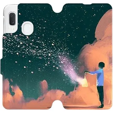 Flipové pouzdro na mobil Samsung Galaxy A20e - VA14P Postava s lampou (5903226907892)