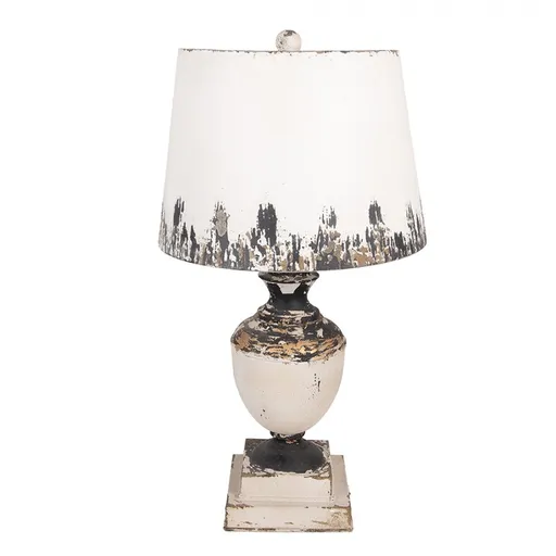 Béžová antik kovová stolní lampa Florence - Ø 32*60 cm E27/max 1*60W Clayre & Eef