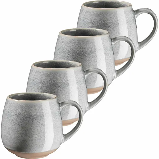 Mäser Sada velkých hrnků 4 ks AQUATA – 500 ml, šedá, 500 ml