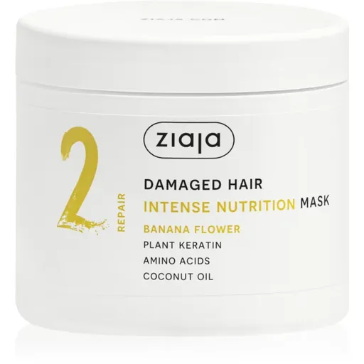 Ziaja Plant Essentials Banana Flower vyživující maska na vlasy pro poškozené vlasy 350 ml