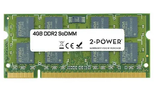 2-Power 4GB PC2-6400S 800MHz DDR2 CL6 SoDIMM 2Rx8 (DOŽIVOTNÍ ZÁRUKA)