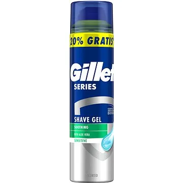 GILLETTE Series Zklidňující Gel Na Holení S Aloe Vera 240 ml  (7702018982011)