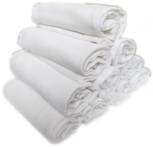 Polášek Dětské bílé látkové pleny standard - 10 ks - 70 x 70 cm