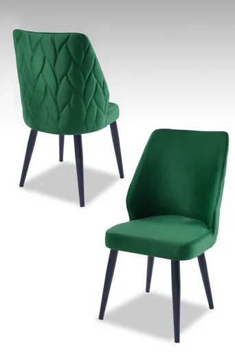 Sada židlí (2 kusy) Pufi - Green, Black