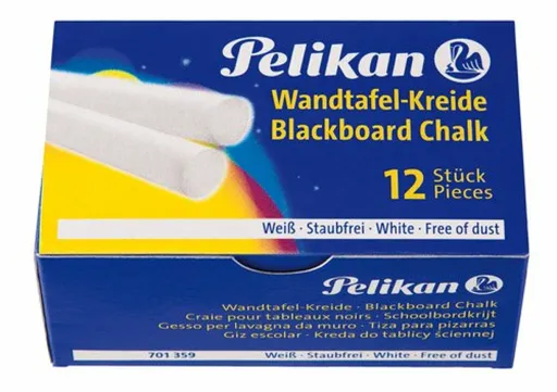 Pelikan - Školní křída Pelikan 12 ks, bílá