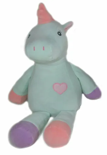 Plyšák Jednorožec zelený – 40 cm