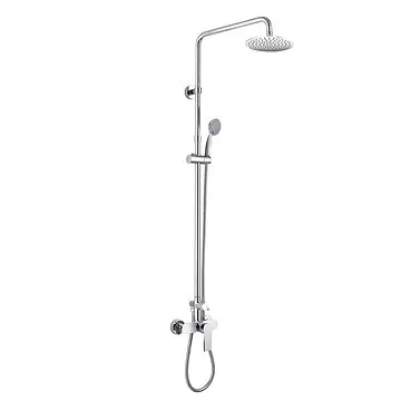 MEREO Nástěnná sprchová baterie Dita 150mm se sprch. soupravou, ruční a talířovou slim sprchou o 200 (CBE60104SCD)