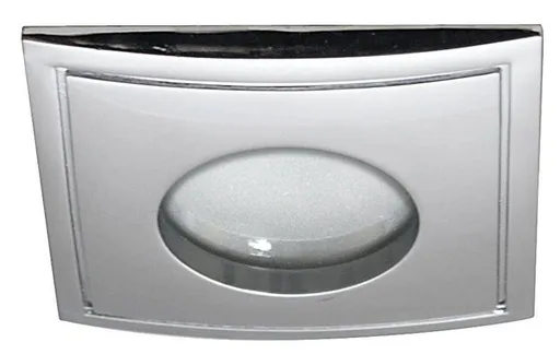 Stropní svítidlo, hermetické, chromové, IP65, čtvercové, SH-05