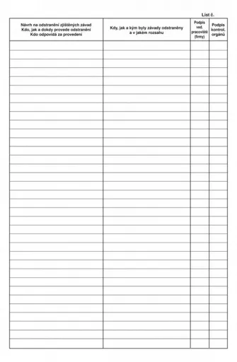 Tiskopis Požární kniha A4 48 listů OPTYS