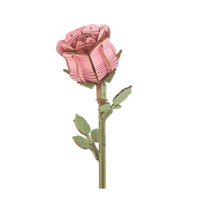 Růže dřevěná 3D