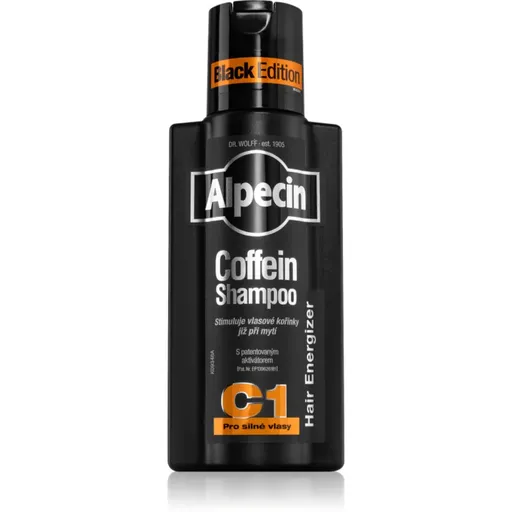Alpecin Coffein Shampoo C1 Black Edition kofeinový šampon pro muže stimulující růst vlasů 250 ml