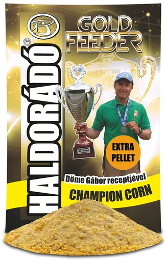 Haldorádó krmítková směs gold feeder 1 kg - champion corn extra pellet