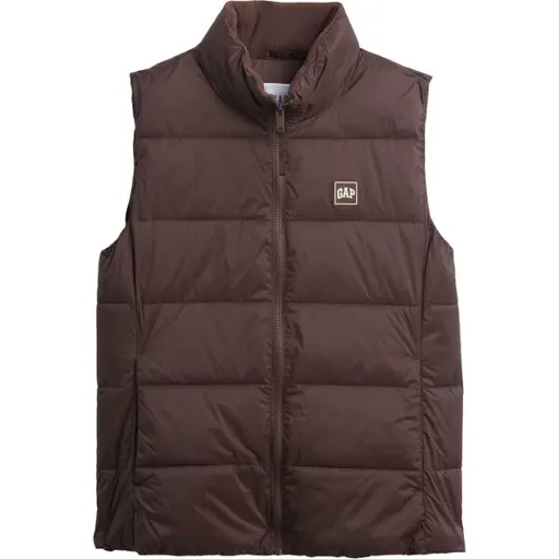 GAP V-FRCH LOGO LW PUFFER Dámská vesta, hnědá, velikost