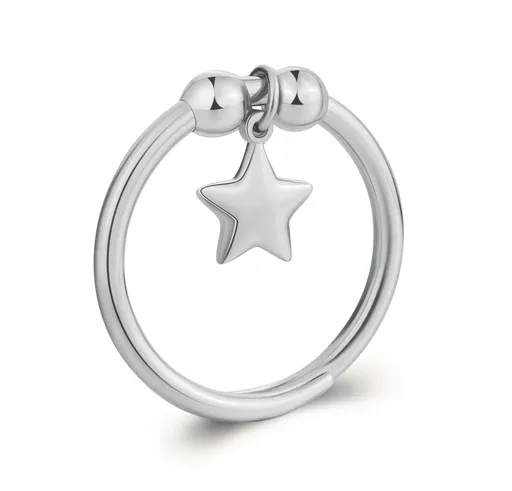 S'Agapõ Nastavitelný ocelový prsten Hvězda Feelings SFE32