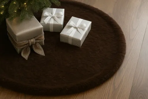 Christmas Tree Rug Yilbasi - Brown 8