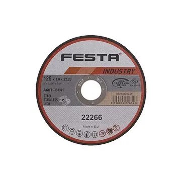 Kotouč řezný kov O 125 x 1 mm, FESTA INDUSTRY (22266)