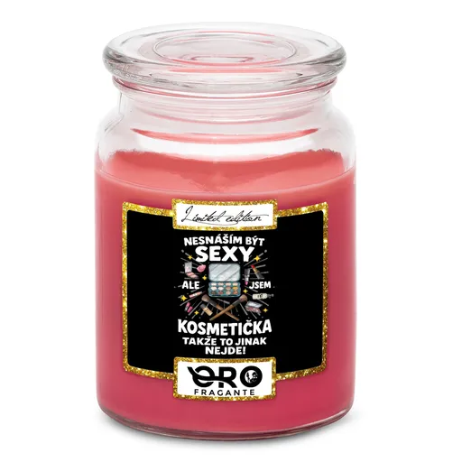 Svíčka Sexy kosmetička (Vůně svíčky: Višně v čokoládě)