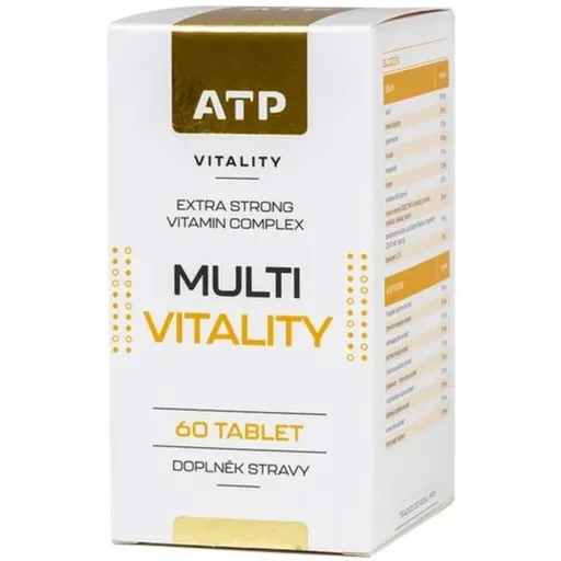 ATP VITALITY MULTIVITALITY 60 TABLET Komplexní vitamíny, dummy, velikost