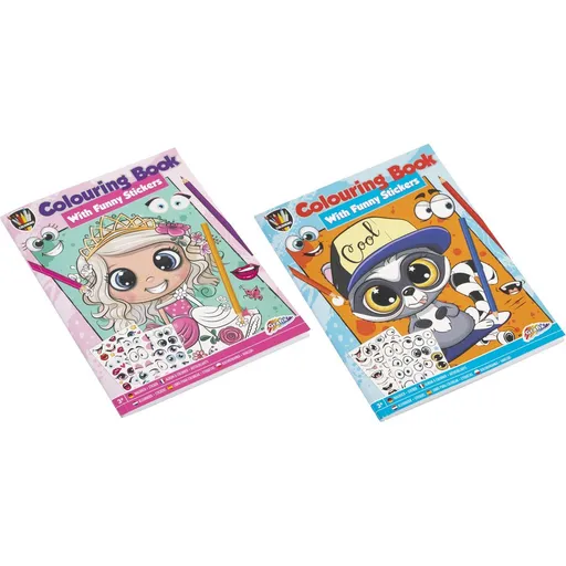 Vymalovánky se samolepkami