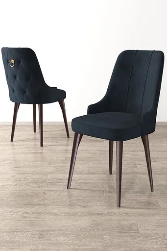 Sada židlí (4 kusy) Newa - Anthracite, Brown