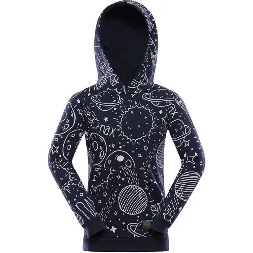 NAX NALO Chlapecká mikina, tmavě modrá, velikost 104-110