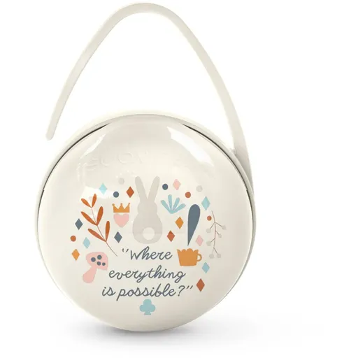 Suavinex Wonderland Duo Soother Case krabička na dudlík Cream 1 ks
