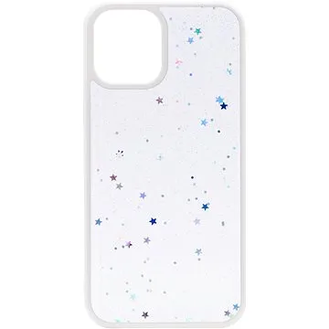 iWill Clear Glitter Star Phone Case pro iPhone 12 White (DIP888-11)