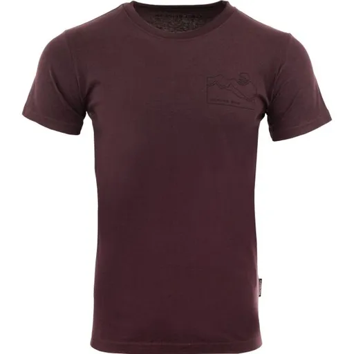 ALPINE PRO BREJ Pánské triko, vínová, velikost