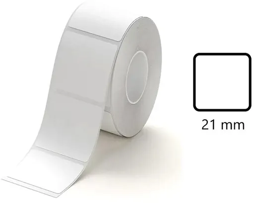 Niimbot A2A18348301, 21x21mm, 300ks, bílé samolepicí štítky