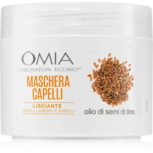 Omia Laboratories Olio di Semi di Lino vyživující maska pro husté a nepoddajné vlasy 250 ml