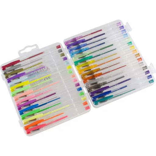 Gelová pera v kufříku 30 ks