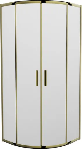 MEXEN Rio sprchový kout čtvrtkruh 70 x 70, dekor, zlatá 863-070-070-50-30