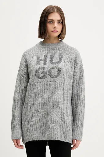 Svetr s příměsí vlny HUGO Sloguis