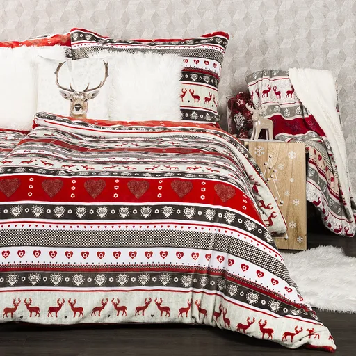 4Home Vánoční povlečení mikroflanel Winter, 140 x 220 cm, 70 x 90 cm