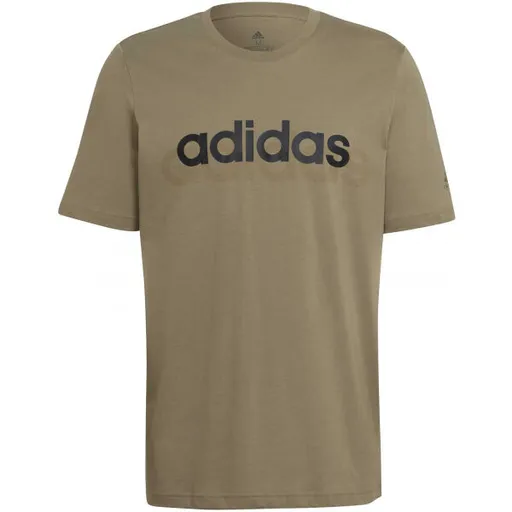 adidas LINEAR TEE Pánské tričko, khaki, velikost