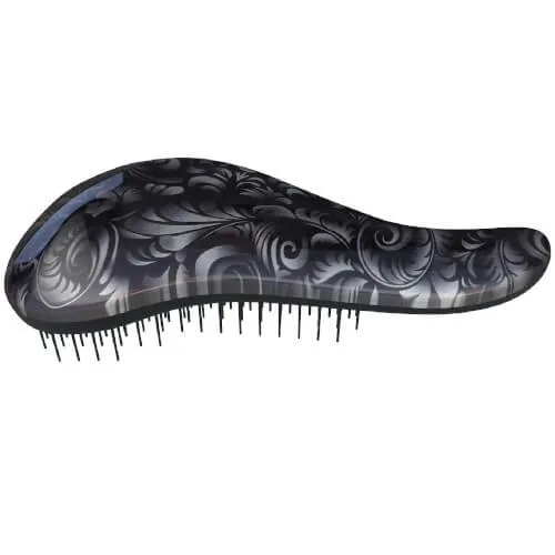 Dtangler Kartáč na vlasy s rukojetí Black Flower