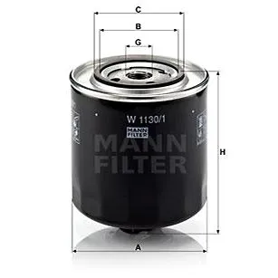 MANN-FILTER W1130/1 pro vozy AUDI, VW (W1130/1)