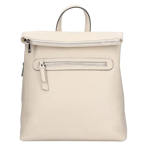 Dámský kožený batoh Italia Korra - krémová