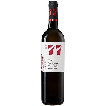 VÍNO 77 Sauvignon pozdní sběr 2019 0,75l (771904000006)