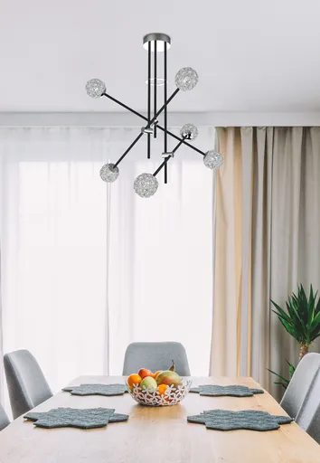 Stropní lampa Apeti Paksos 6xG9 LED černá