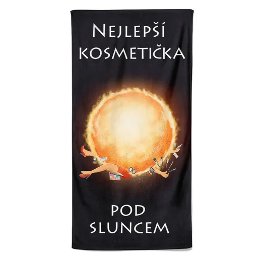 Osuška Nejlepší kosmetička pod sluncem (Velikost osušky: 100x170cm)