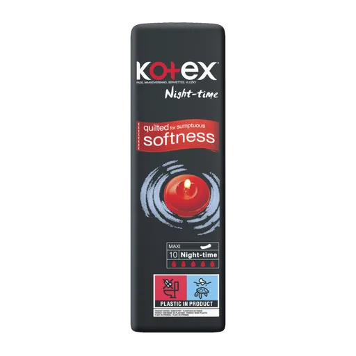 Kotex Night-time Maxi vložky 10 ks