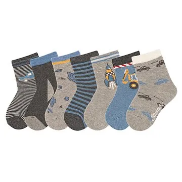 Sterntaler zimní 7párů kluci šedé 8422050, 18 (4055579972407)