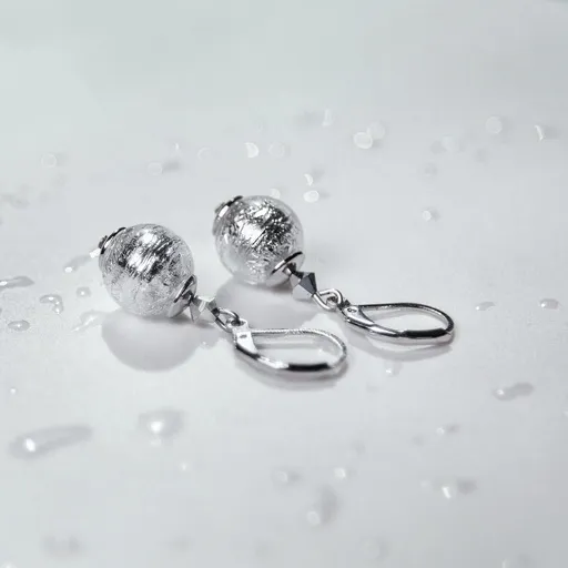 Lampglas Elegantní náušnice Ice Ice Baby s ryzím stříbrem v perlách Lampglas EER5/3/CHI