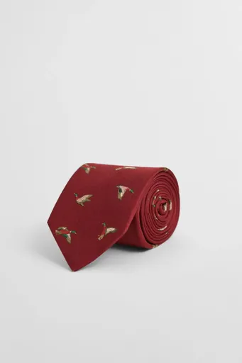 KRAVATA GANT DUCK PRINT TIE PLUMPED RED