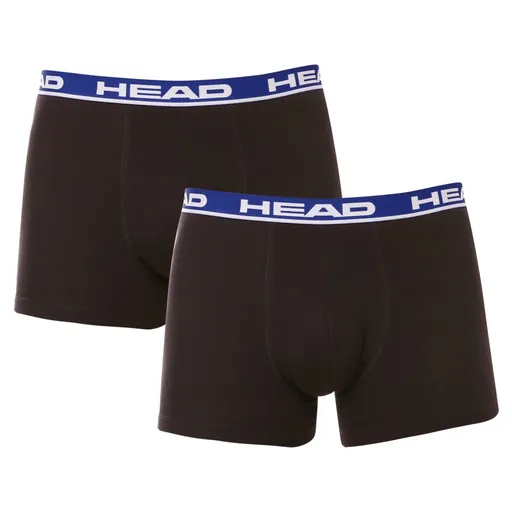 HEAD 2PACK pánské boxerky černé (701202741 008) M